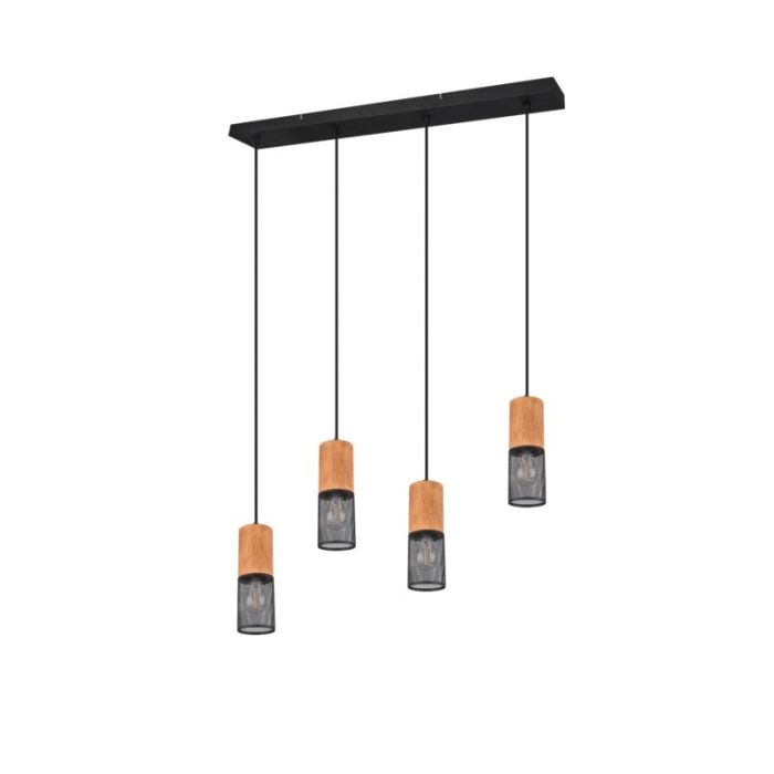 Black dining table hanging lamp vintage, Jessica