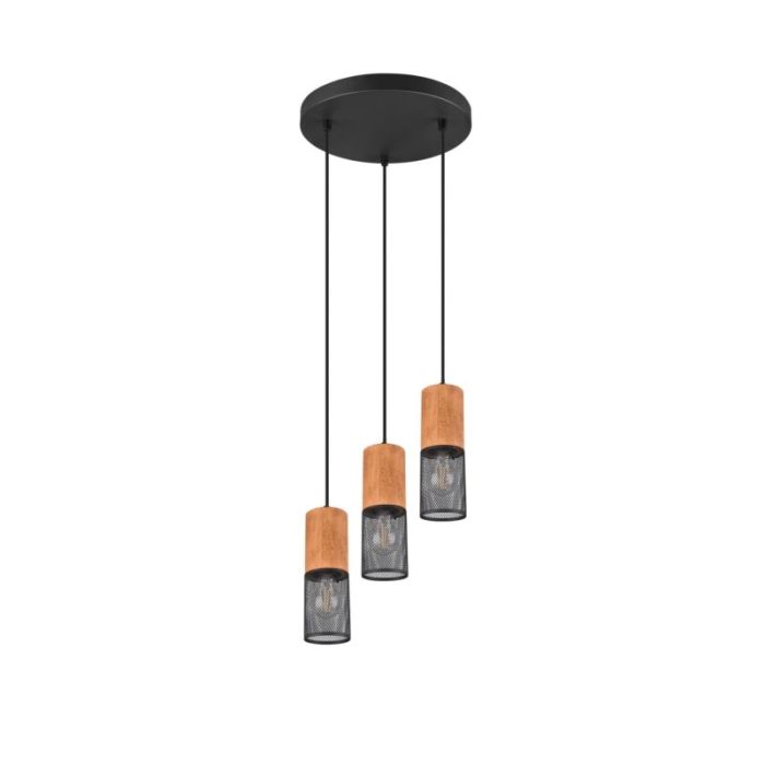 Black dining table hanging lamp vintage, Jessica
