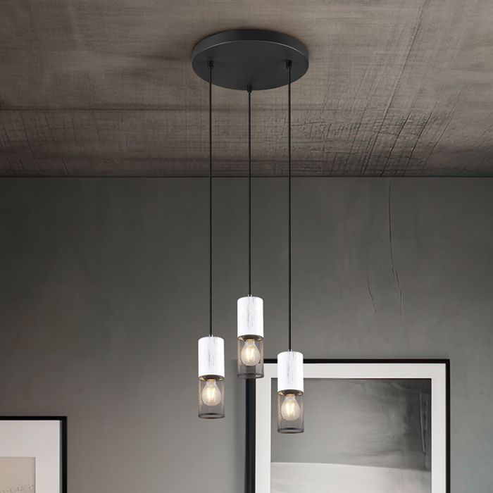 Black pendant light vintage, Marjet