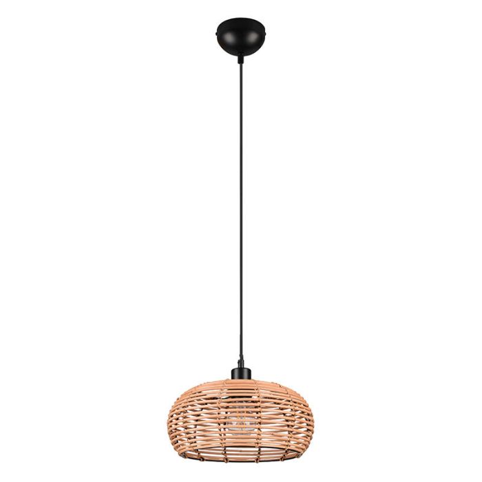 Rattan pendant light brown, Nesrine