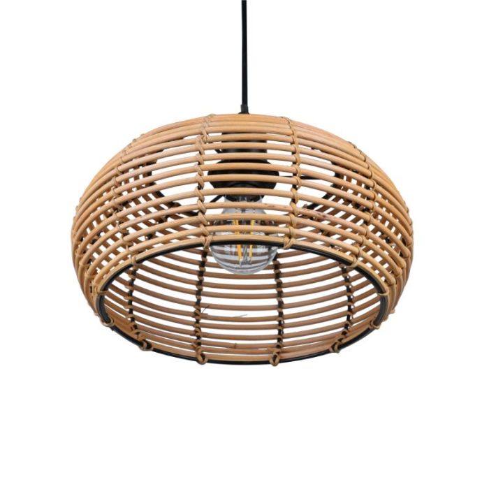 Rattan pendant light brown, Nesrine