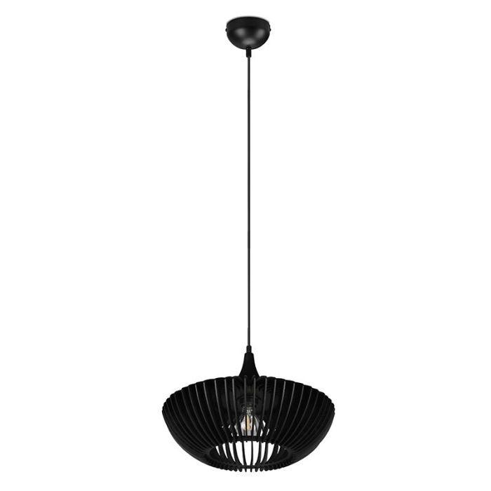 Wood pendant light black, Mirjan