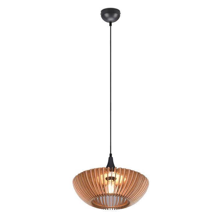 Wood pendant light brown, Mirjan