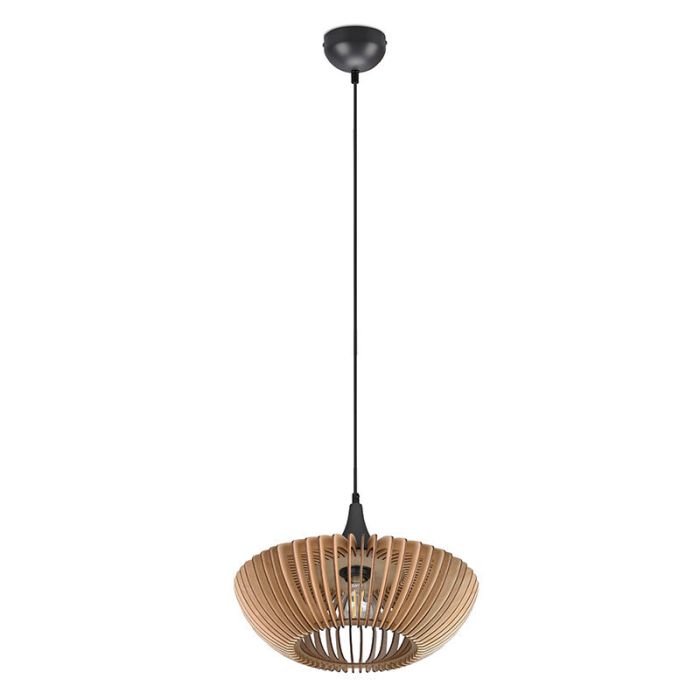Wood pendant light brown, Mirjan