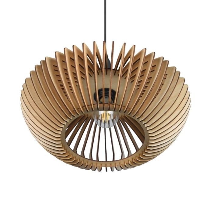 Wood pendant light brown, Mirjan