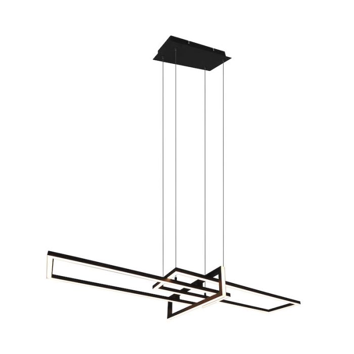 Black pendant light modern, Hatun, 34W, 3000K LED