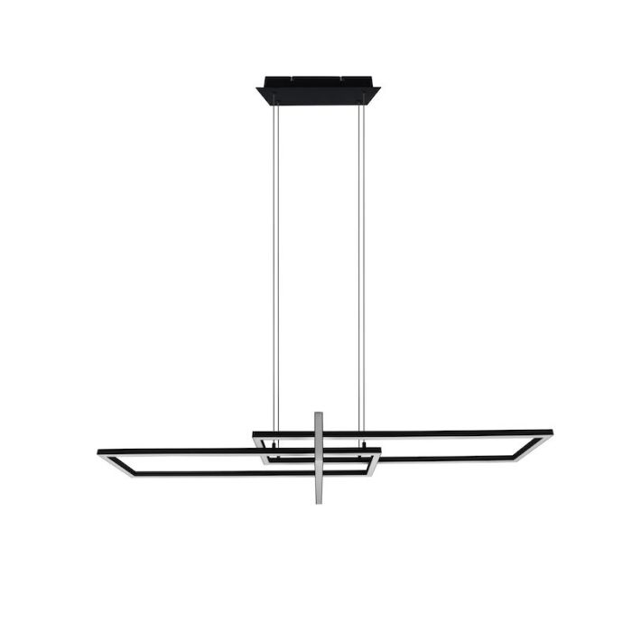 Black pendant light modern, Hatun, 34W, 3000K LED