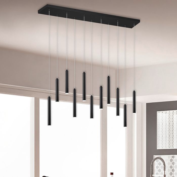 Black pendant light modern, Jessamy, 2,5W, 3000K LED