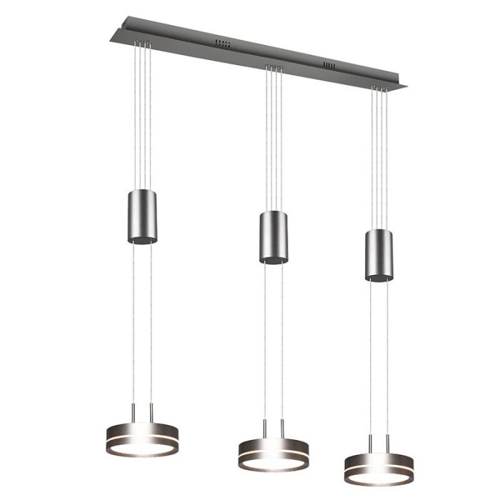 Nickel pendant light modern, Marjon, 9W, 3000K LED
