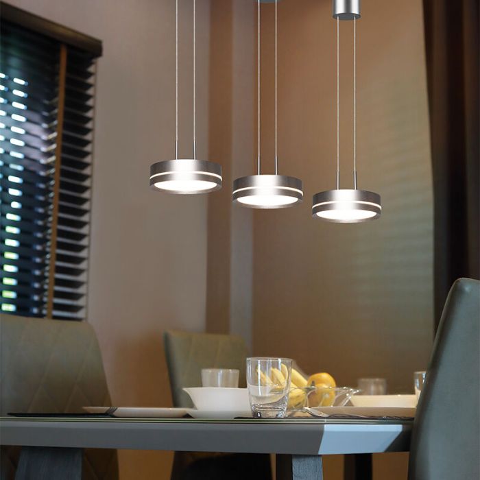 Nickel pendant light modern, Marjon, 9W, 3000K LED
