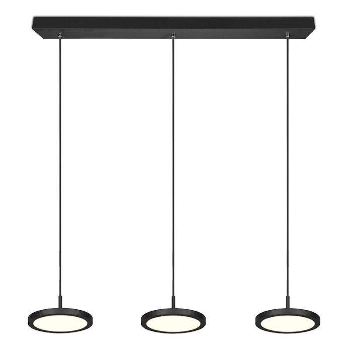 Black pendant light modern, Jakoba, 10W, 3000K LED