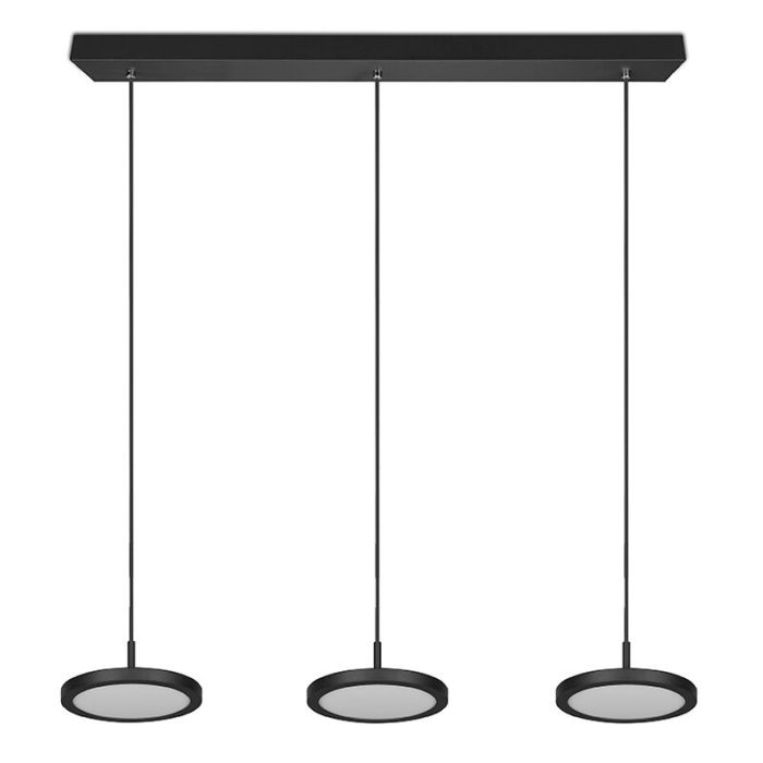 Black pendant light modern, Jakoba, 10W, 3000K LED