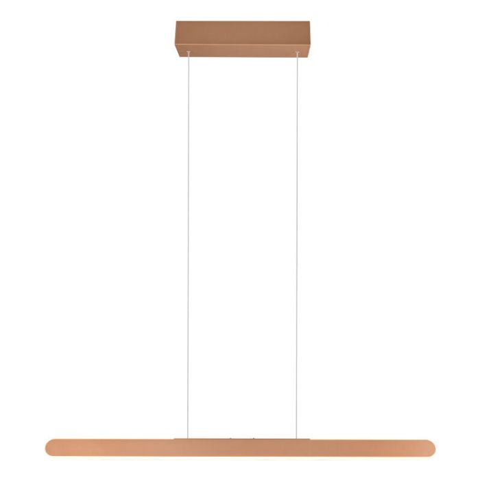 Brown pendant light modern, Dwayn, 28W, warm to cold white adjustable LED