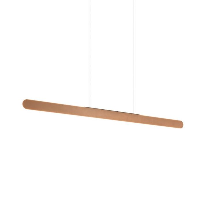 Brown pendant light modern, Dwayn, 28W, warm to cold white adjustable LED