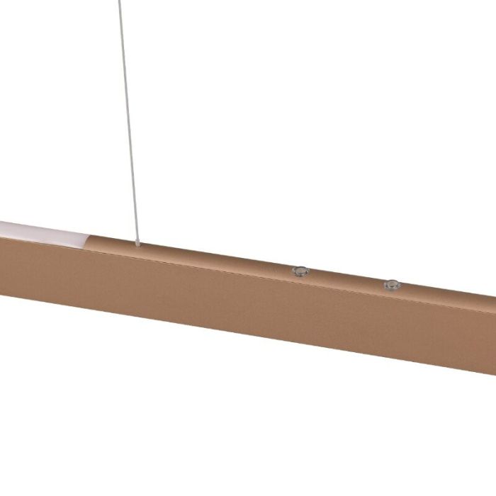 Brown pendant light modern, Dwayn, 28W, warm to cold white adjustable LED