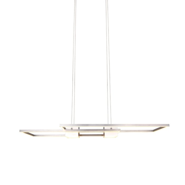 Nickel pendant light design, Sohaib, 37W, warm to cold white adjustable LED, 3-step dimmable