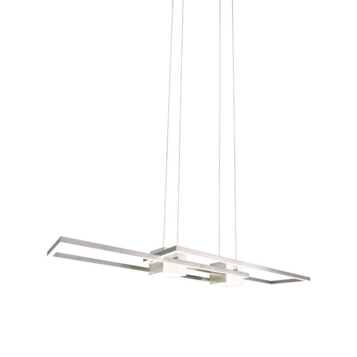 Nickel pendant light design, Sohaib, 37W, warm to cold white adjustable LED, 3-step dimmable