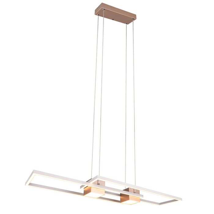 Brown pendant light design, Sohaib, 37W, warm to cold white adjustable LED, 3-step dimmable