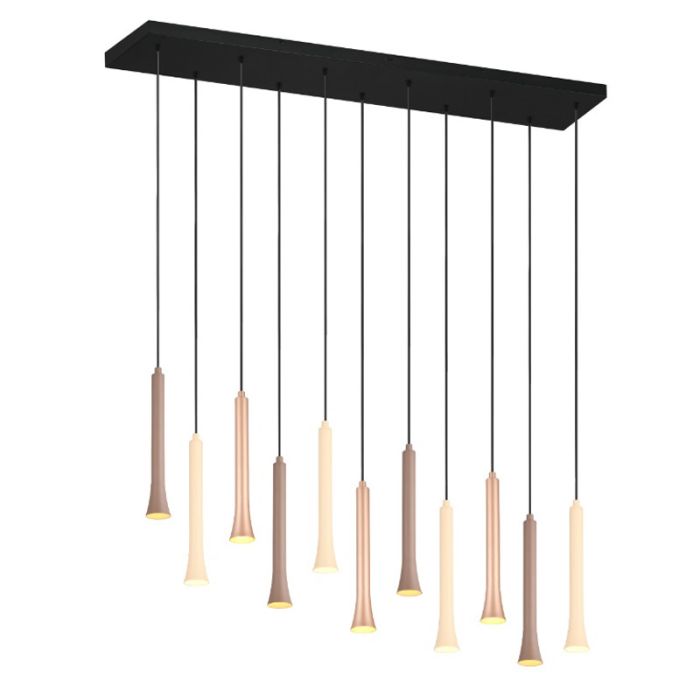 Black pendant light modern, Albartus, 3W, white switch LED, 3-step dimmable
