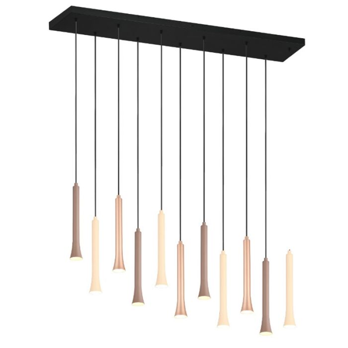 Black pendant light modern, Albartus, 3W, white switch LED, 3-step dimmable