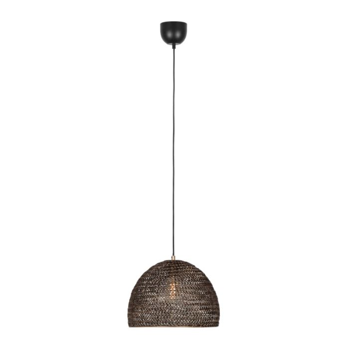 Rattan pendant light brass, Kardelen