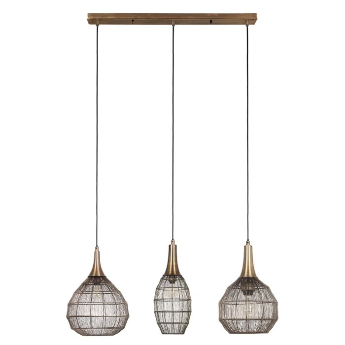 Bronze pendant light rustic, Rins
