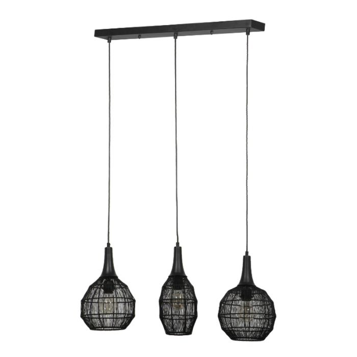 Black pendant light rustic, Rins