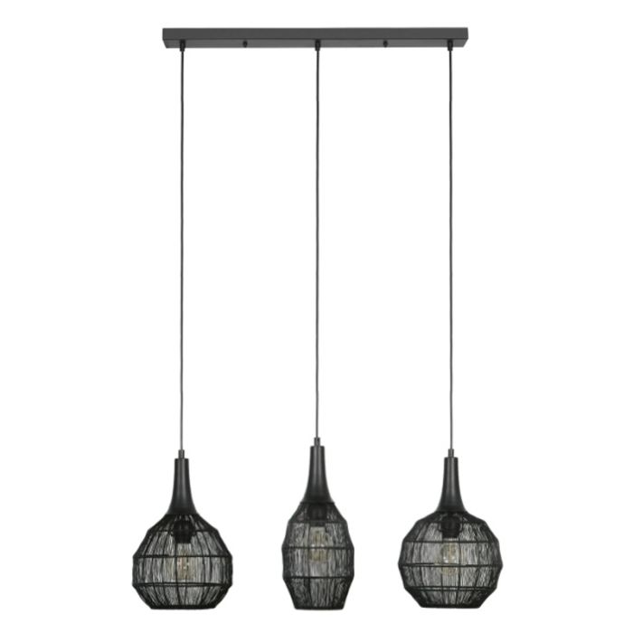 Black pendant light rustic, Rins