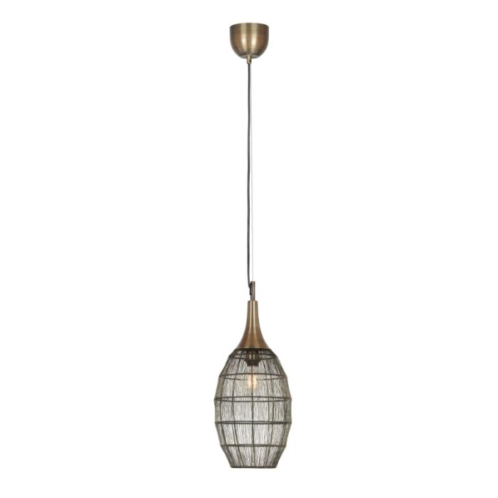 Bronze pendant light rustic, Rins