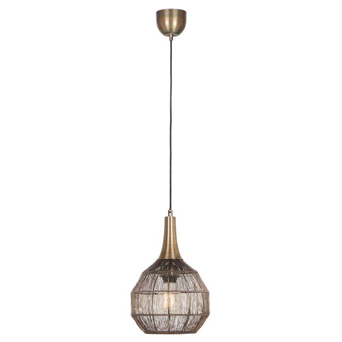 Bronze pendant light rustic, Rins