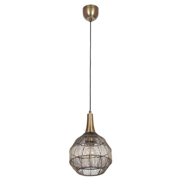 Bronze pendant light rustic, Rins