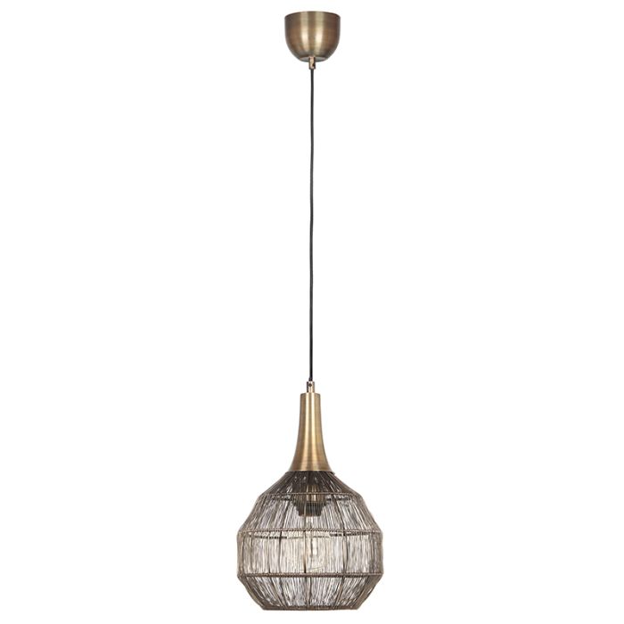 Bronze pendant light rustic, Rins