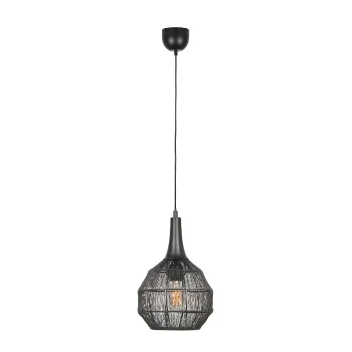 Black pendant light rustic, Rins