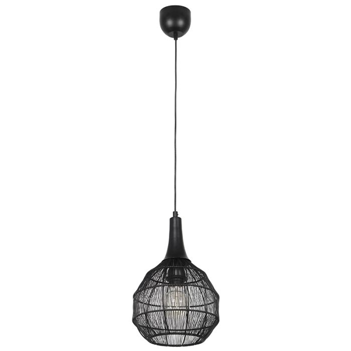 Black pendant light rustic, Rins