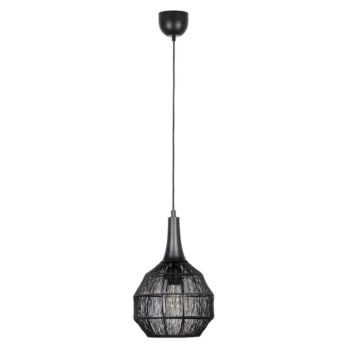 Black pendant light rustic, Rins