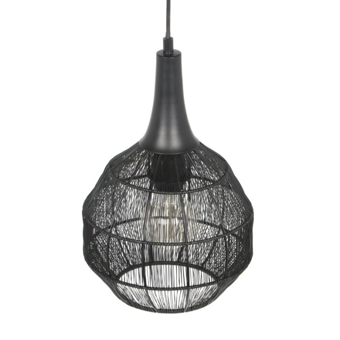 Black pendant light rustic, Rins