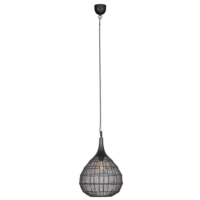Black pendant light rustic, Rins