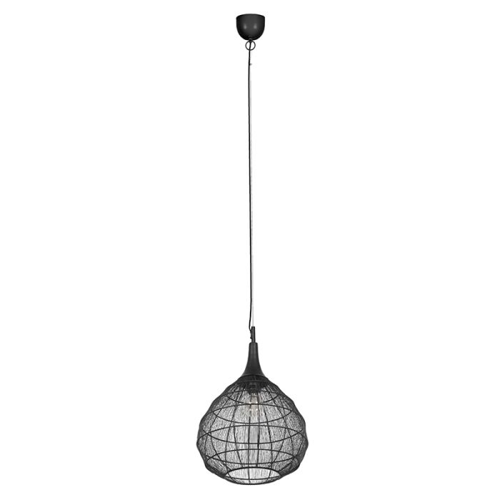 Black pendant light rustic, Rins