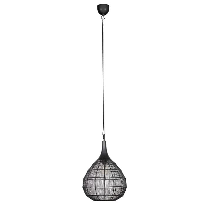Black pendant light rustic, Rins