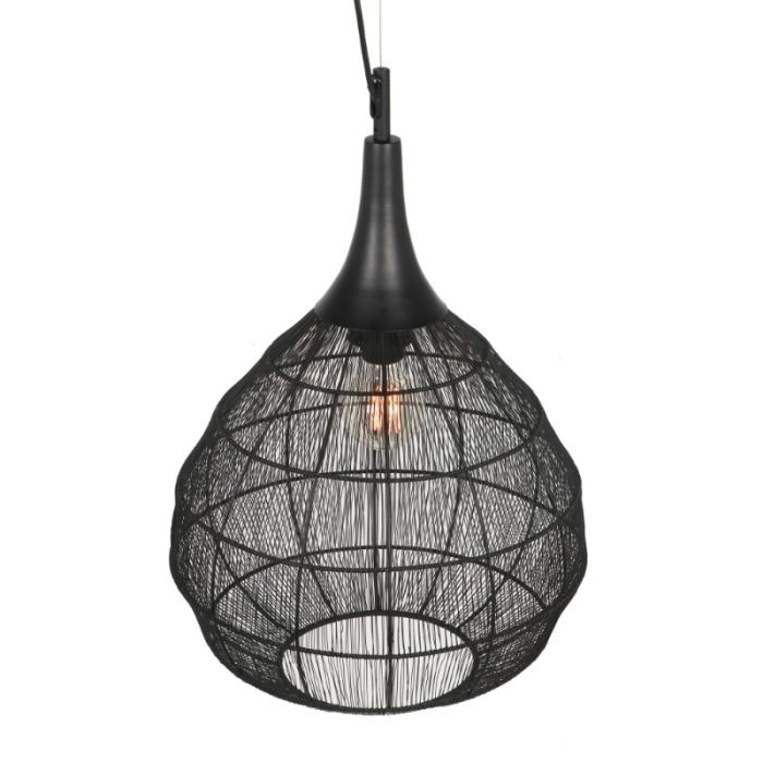 Black pendant light rustic, Rins
