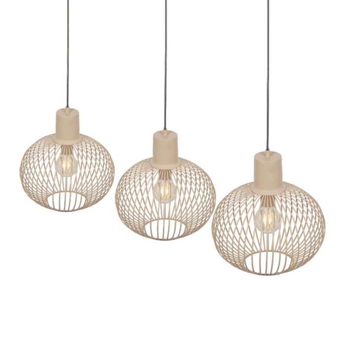 Beige pendant light industrial, Gjalt