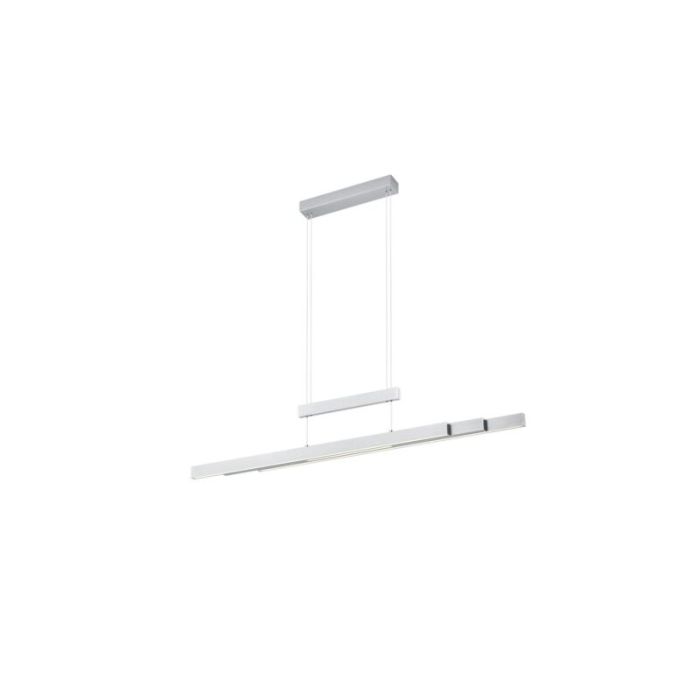 Nickel dining table hanging lamp modern, Jessey, 42W, warm to cold white adjustable LED, with touch dimmer