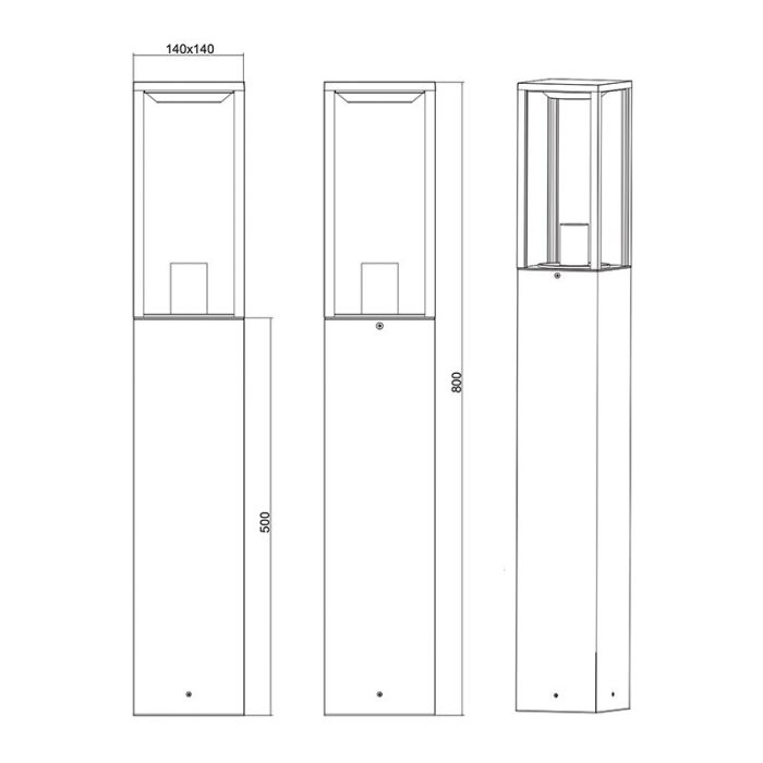 Anthracite outdoor light modern, Sanna, IP44