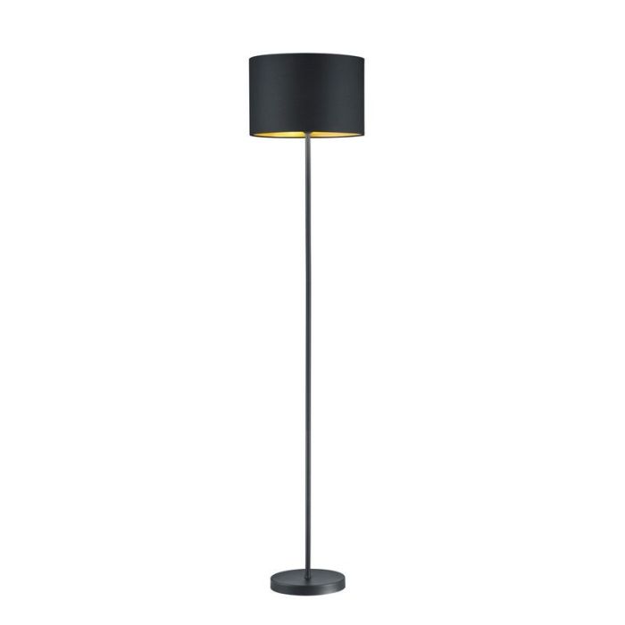 Black floor lamp modern, Jeany, with switch