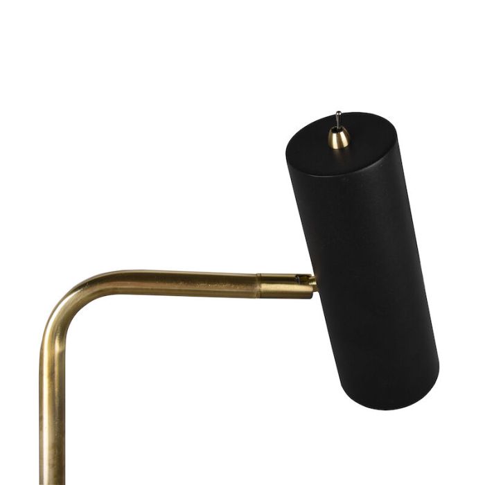 Brass floor lamp modern, Kaso, with switch