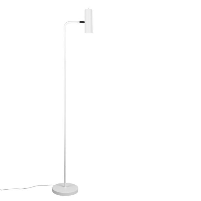 White floor lamp modern, Kaso, with switch