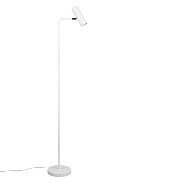 White floor lamp modern, Kaso, with switch