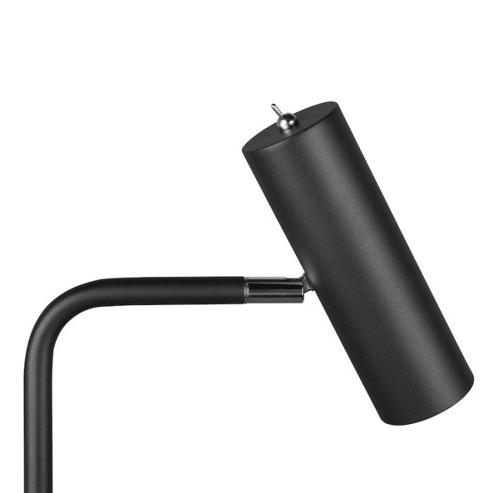 Black floor lamp modern, Kaso, with switch