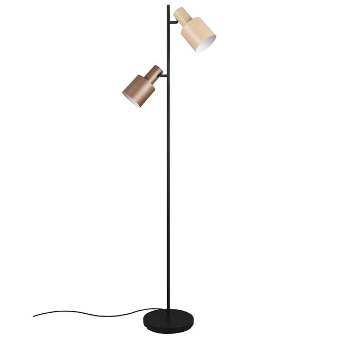 Multicoloured floor lamp metal, Amila, with switch
