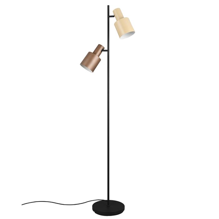 Multicoloured floor lamp metal, Amila, with switch